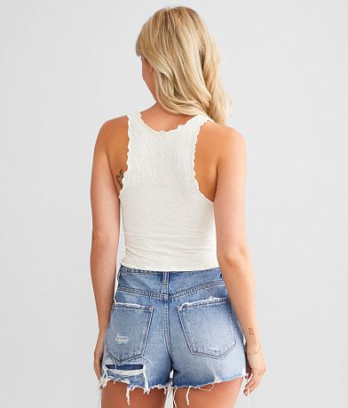 Free People Intimately Here For You Cropped Cami Tank Top BACK