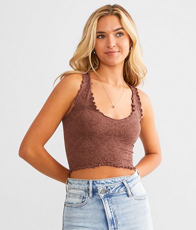 Free People Love Letter Cropped Cami Tank Top - Women's Tank Tops in  Radiant Orchid