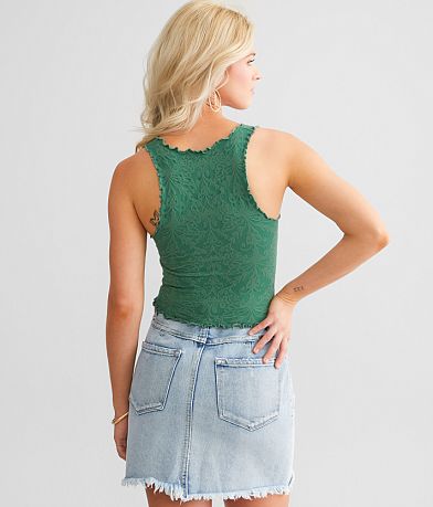 Free People Intimately Here For You Cropped Cami Tank Top BACK