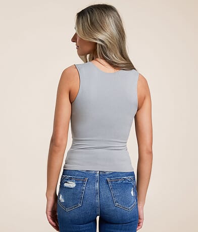 Free People Clean Lines Cropped Muscle Cami Tank Top - Women's Tank ...