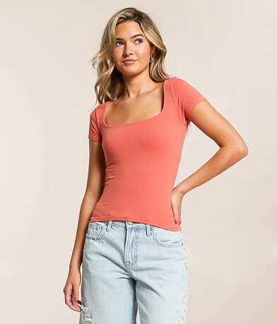  Free People Clean Lines Baby T-Shirt front view