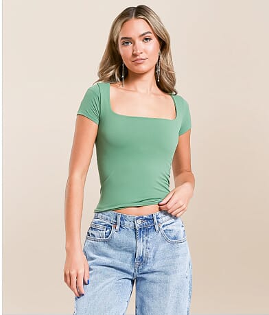 Free People Clean Lines Baby T-Shirt front view