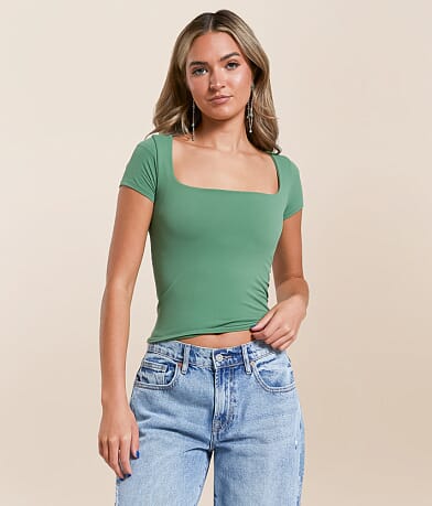 Free People Clean Lines Baby T-Shirt front view