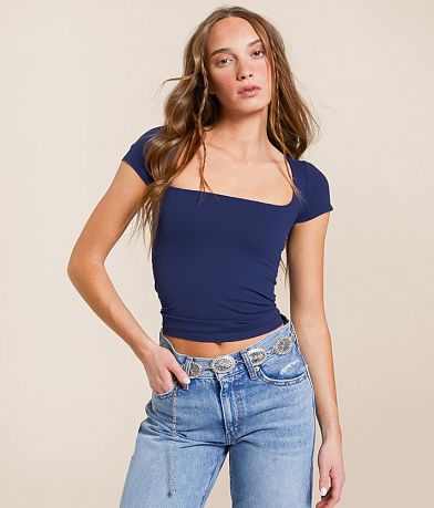 Free People Clean Lines Baby T-Shirt front view