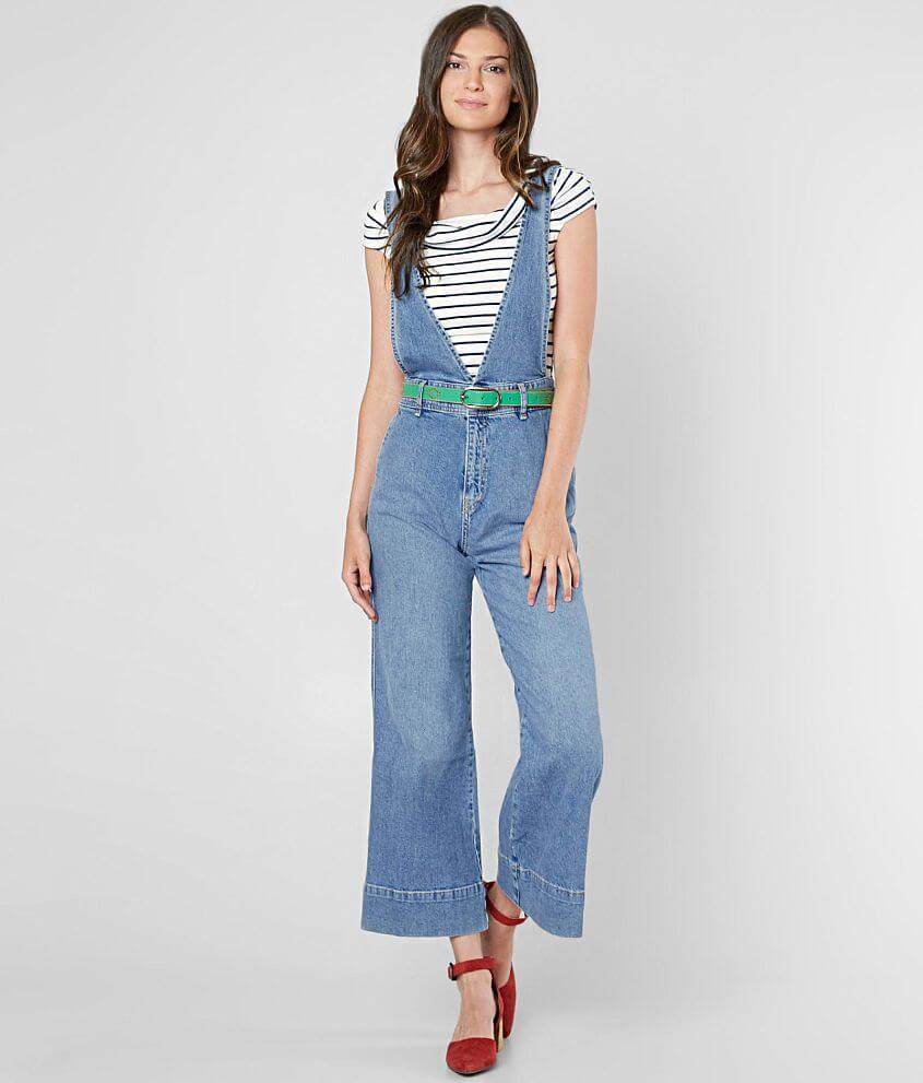 Free People A Line Overalls front view