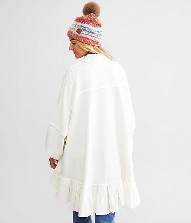 Free People Oversized Tunic Sweatshirt Shirt back view