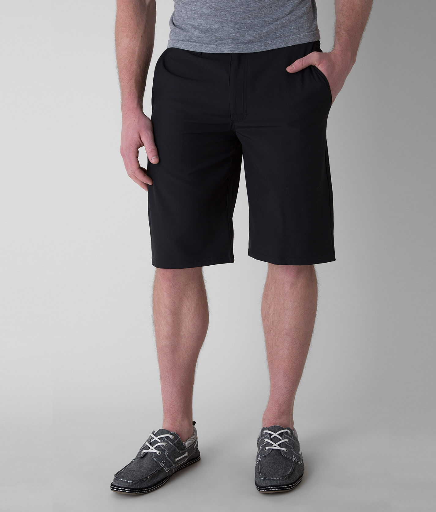 black buckle shorts