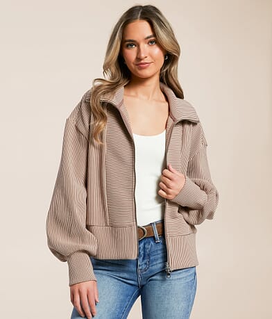 Varley Gibbs Sweat Jacket front view