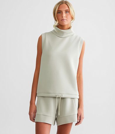 Varley Leigh Turtleneck Tank Top full right side view