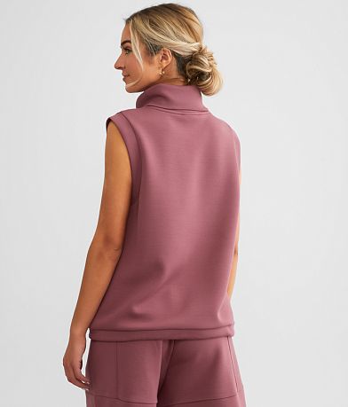 Varley Leigh Turtleneck Tank Top back view