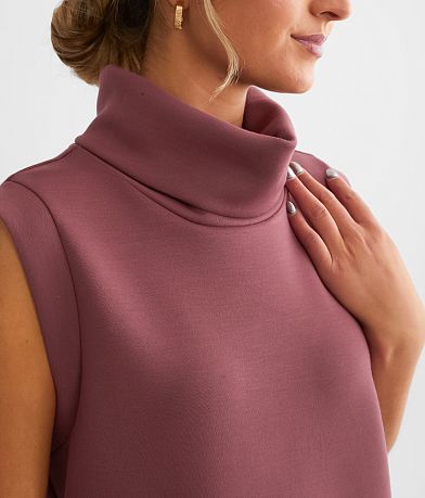 Varley Leigh Turtleneck Tank Top misc detail 1 view
