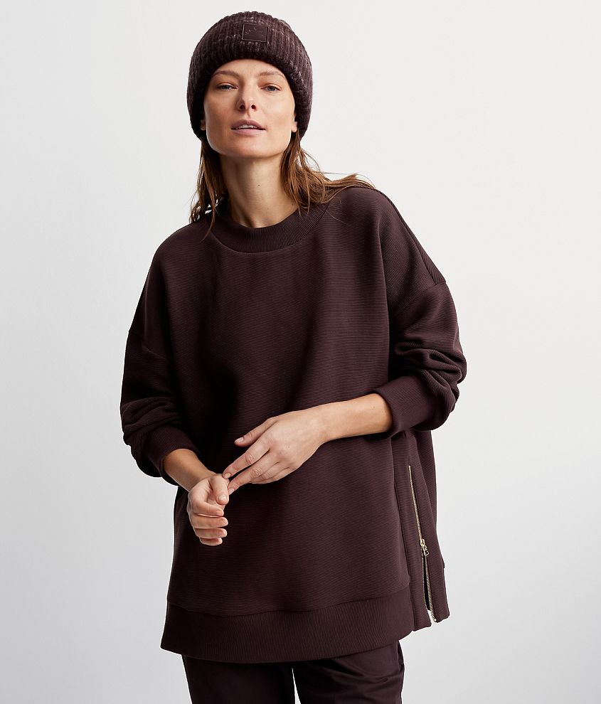 Varley Mae Boyfriend Oversized Sweat Pullover - Women's Sweatshirts in  Coffee Bean