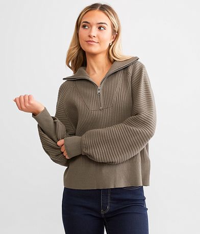 Varley Reid Half Zip Sweater front view