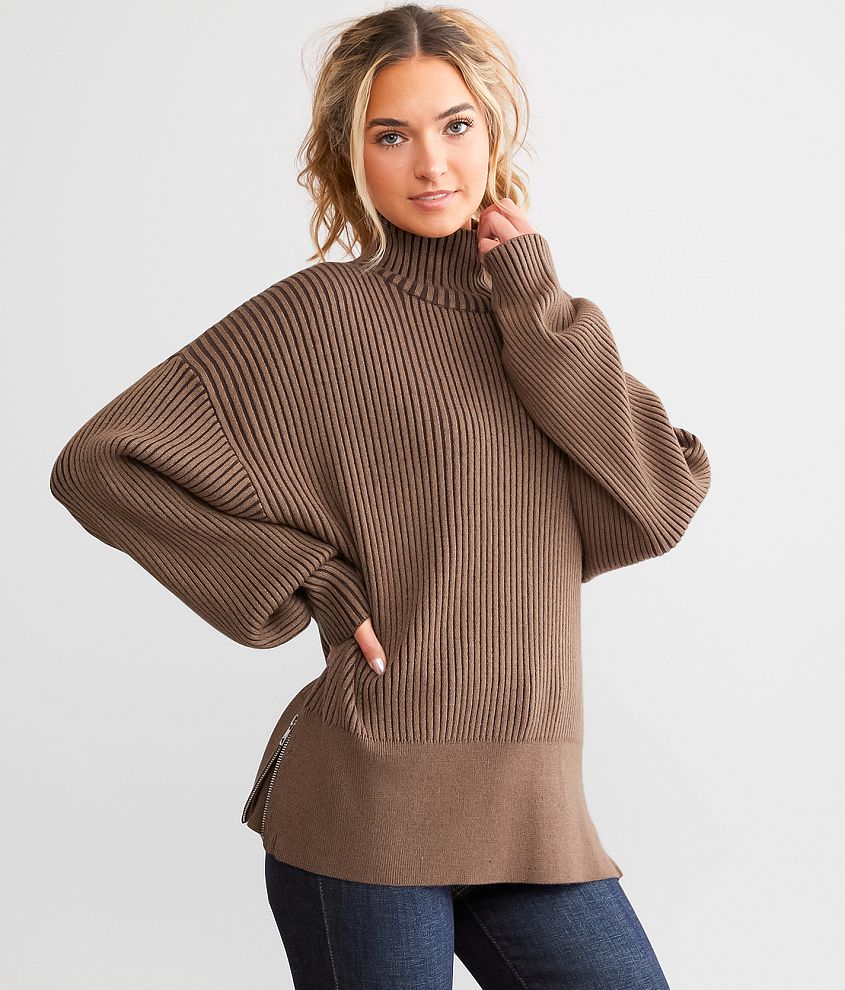 Varley Mayfair Mock Neck Sweater front view