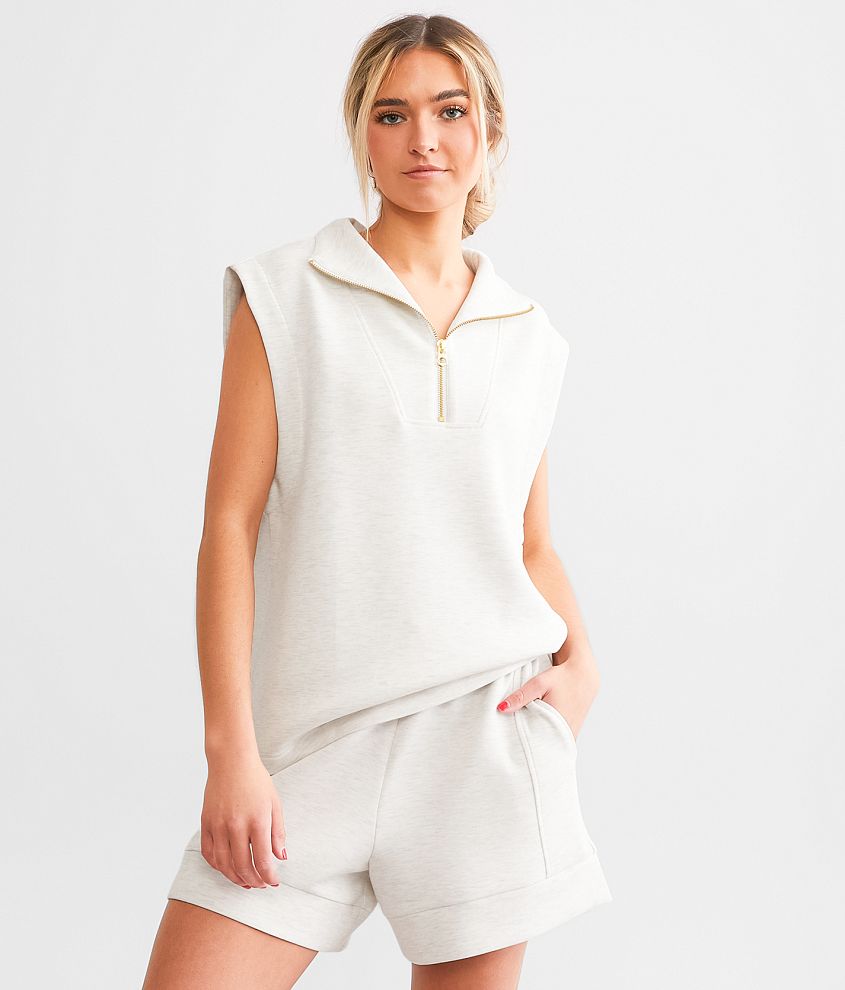 Ivory Textured Fleece Zip Up Jacket – Magnolia Boutique