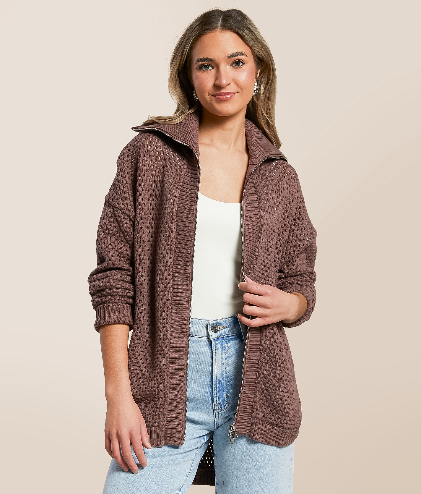 Varley Finn Longline Jacket Women's Activewear in Peppercorn