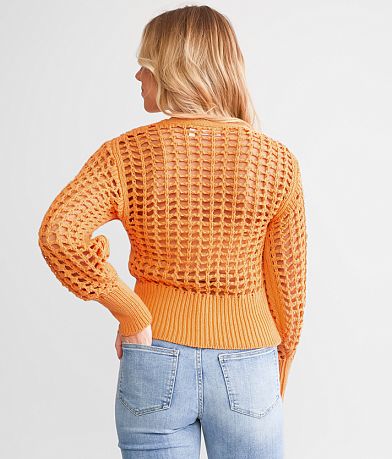 Willow &amp; Root Open Stitch Sweater back view