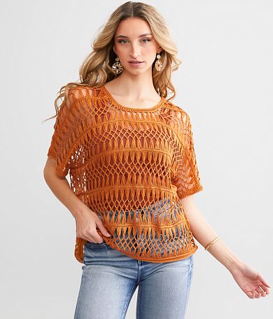Daytrip Crochet Sweater front view