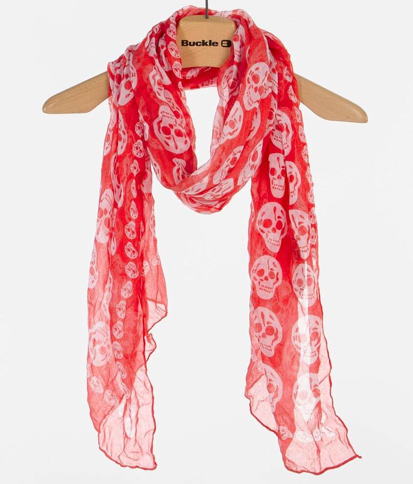 Skull print scarf cheap