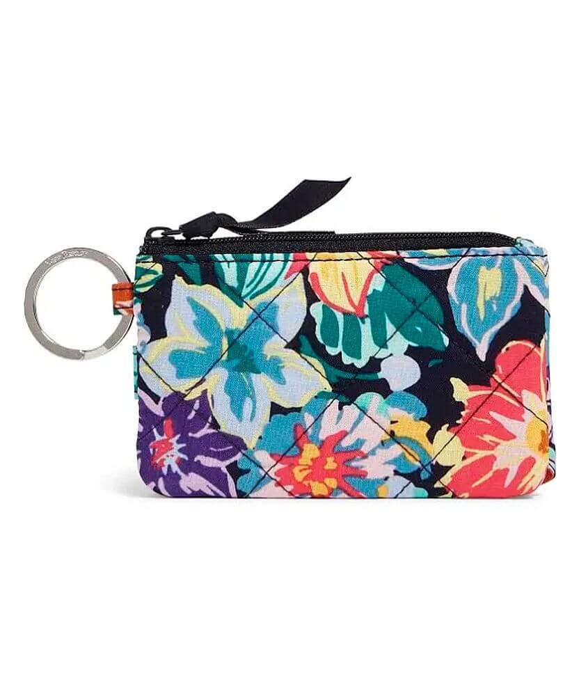 Vera Bradley Happy Blooms RFID Deluxe ID Wallet front view