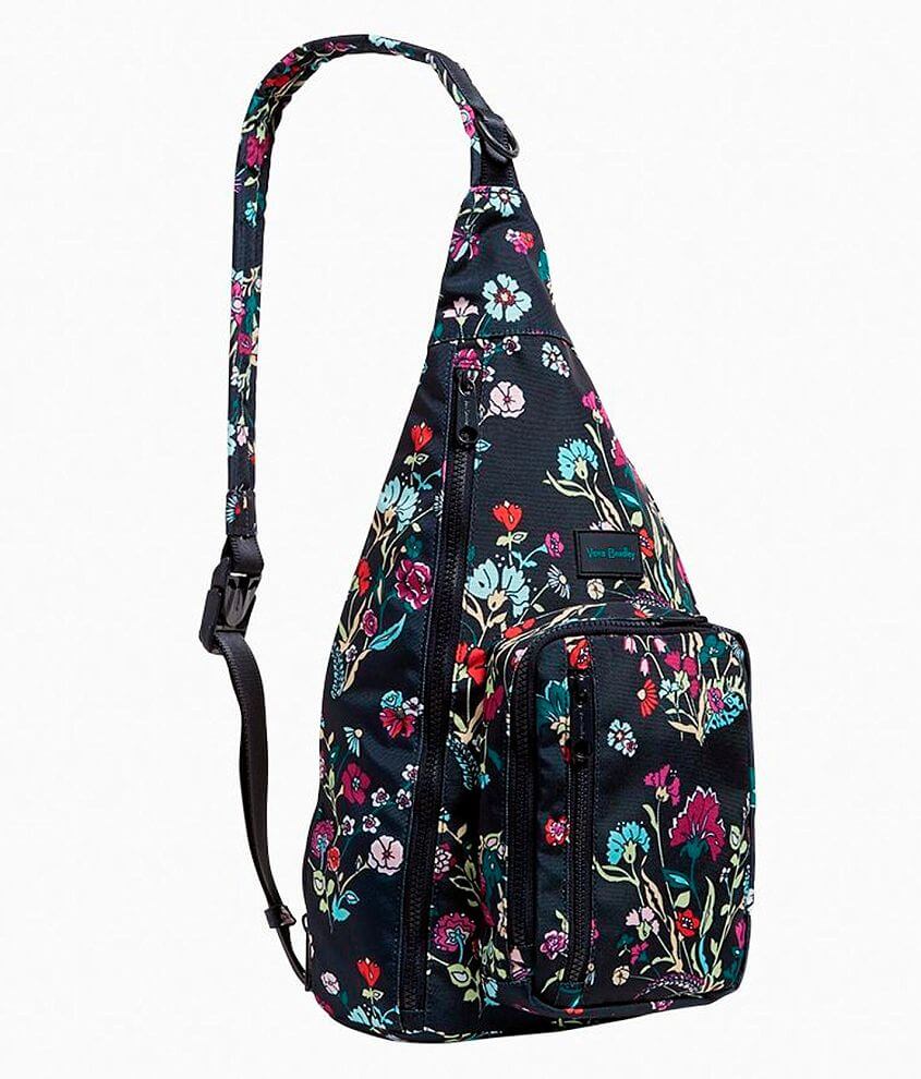 Fun floral nylon Vera Bradley crossbody with adjustable strap