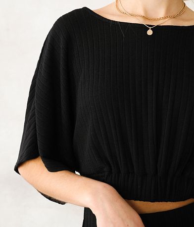 Willow &amp; Root Ribbed Top misc detail 1 view