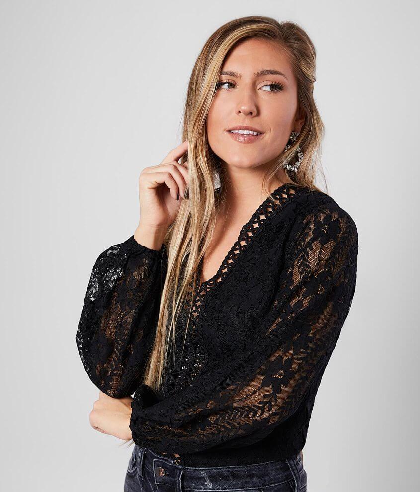 Image of Willow & Root Floral Lace Top