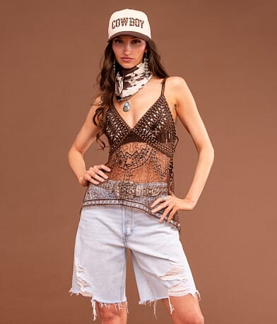 FITZ + EDDI Snap Front Tank Top - Women's Tank Tops in Mint | Buckle