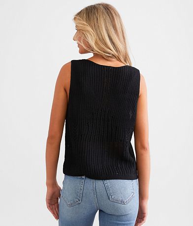 Very J Knit Sweater Vest BACK