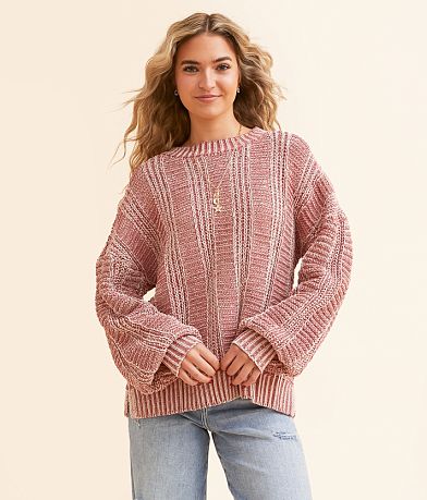 New In Chenille Sweater full left side view
