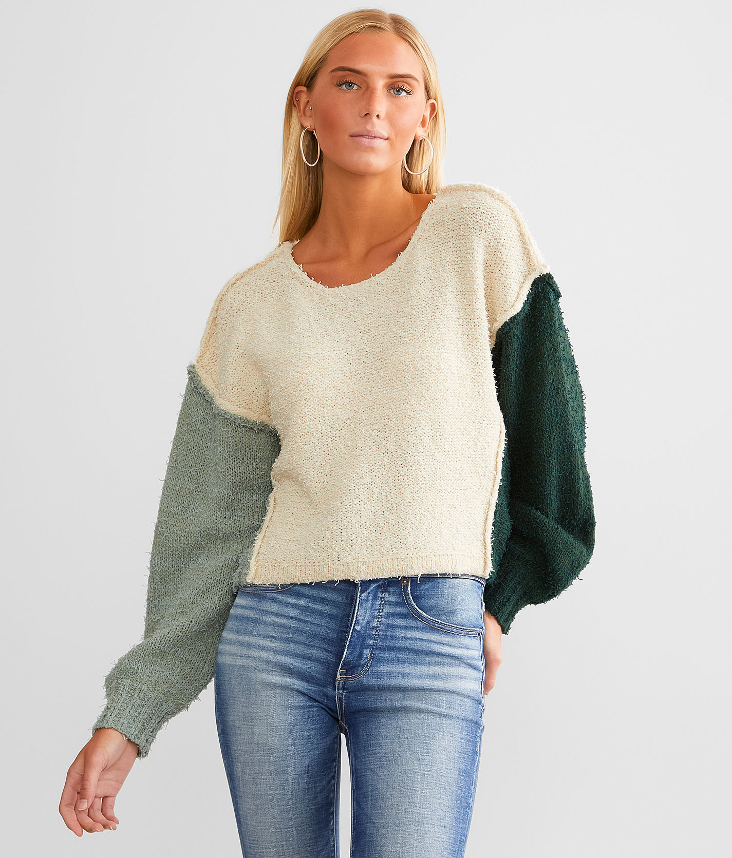 Daytrip Pointelle Knit Sweater - Women's Sweaters in Cream Gold