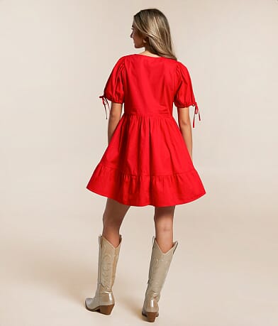 Front Tie Bubble Dress thumbnail 2