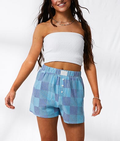 33 Coastal Striped Boxer Short front view