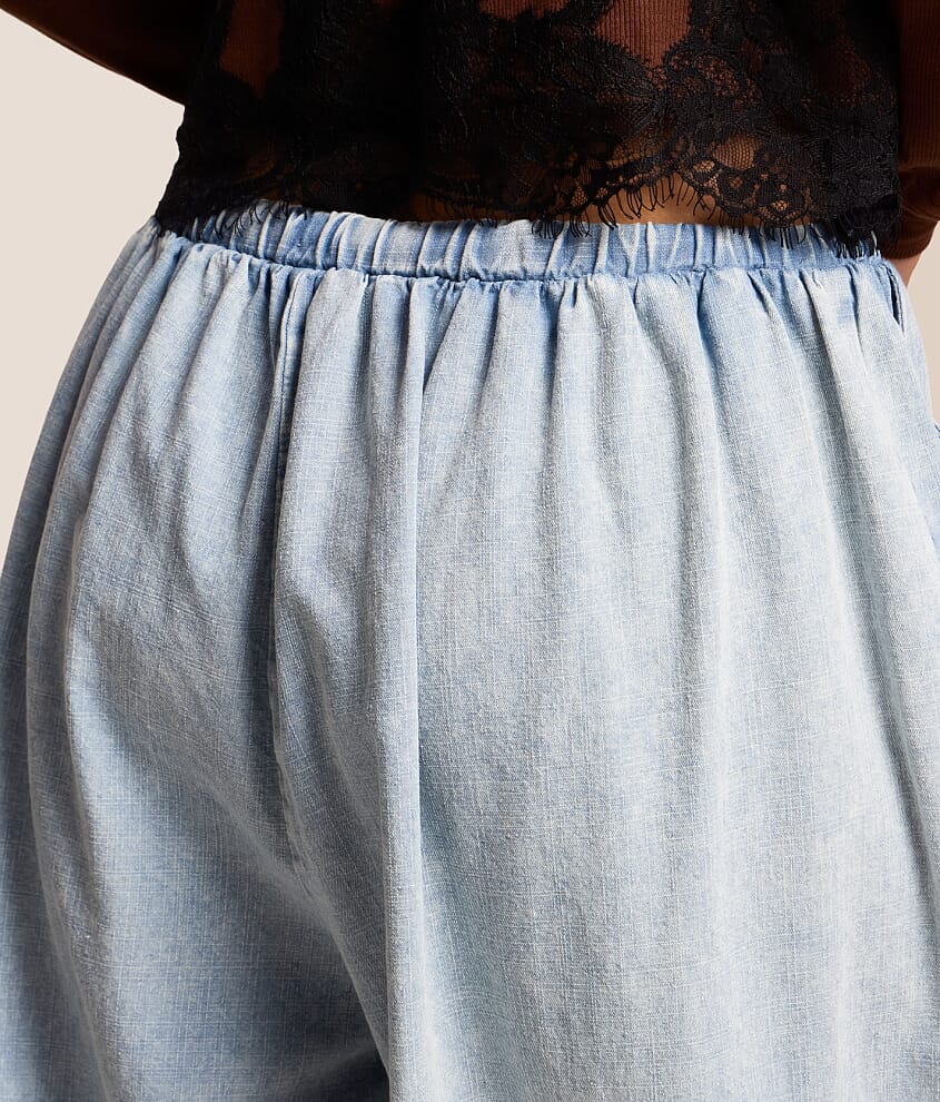 Washed Wide Leg Balloon Pant