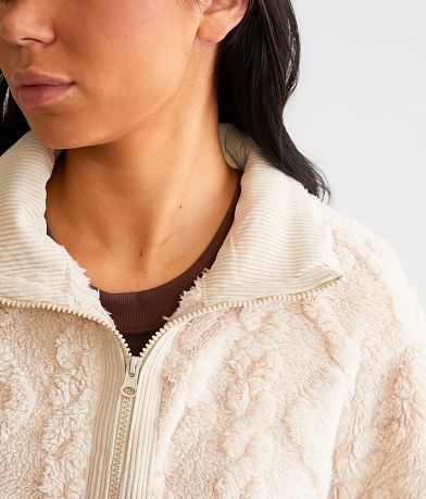New In Sherpa Quarter Zip Pullover misc detail 1 view