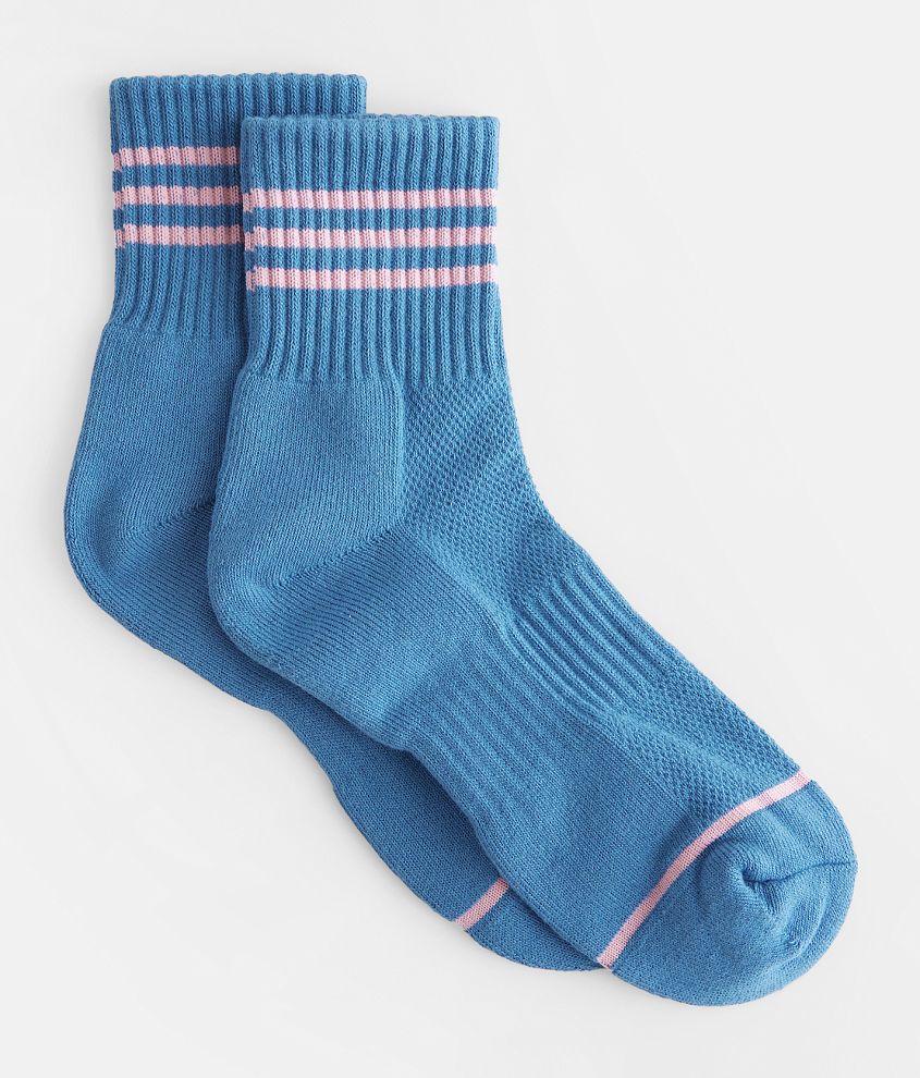 BKE Striped Ankle Socks front view