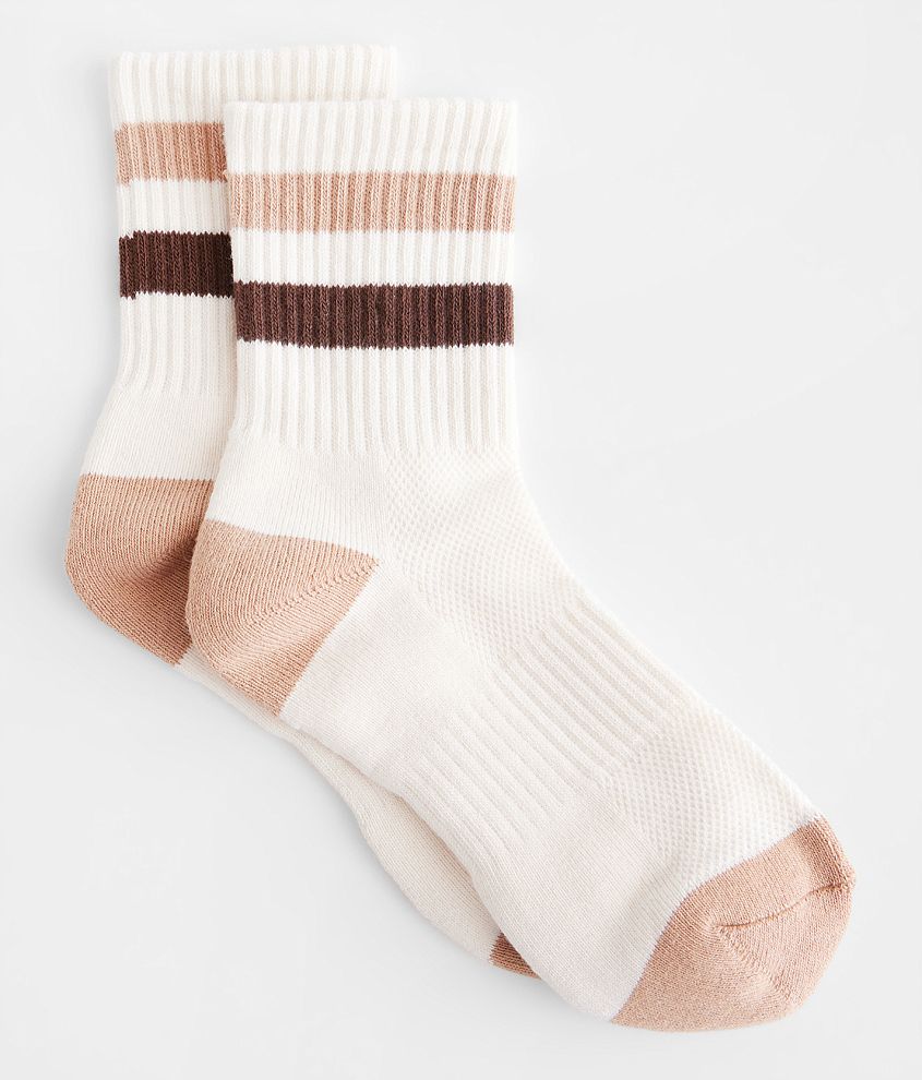 BKE Striped Ankle Socks front view