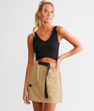 New In Cargo Mini Skirt front view