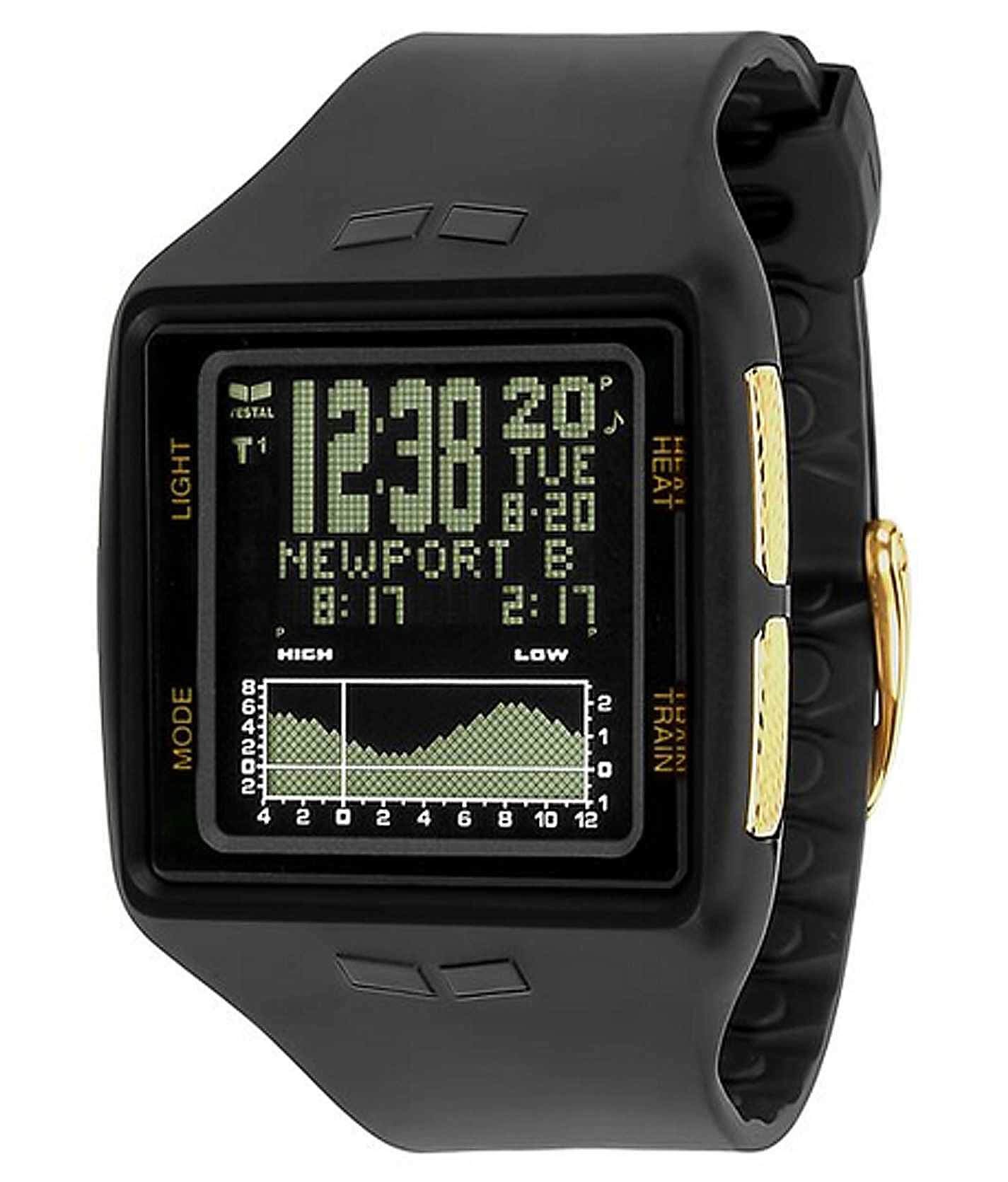 Vestal Brig Tide Train Watch Men s Watches in Black Gold Buckle