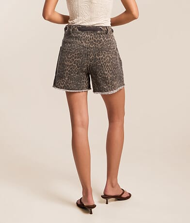 High Rise Cheetah Print Short thumbnail 4