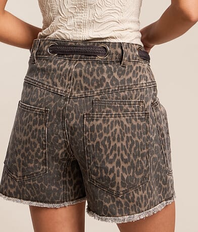 High Rise Cheetah Print Short thumbnail 5