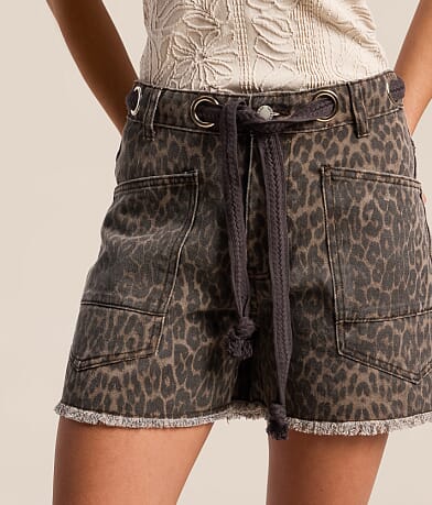 High Rise Cheetah Print Short thumbnail 6