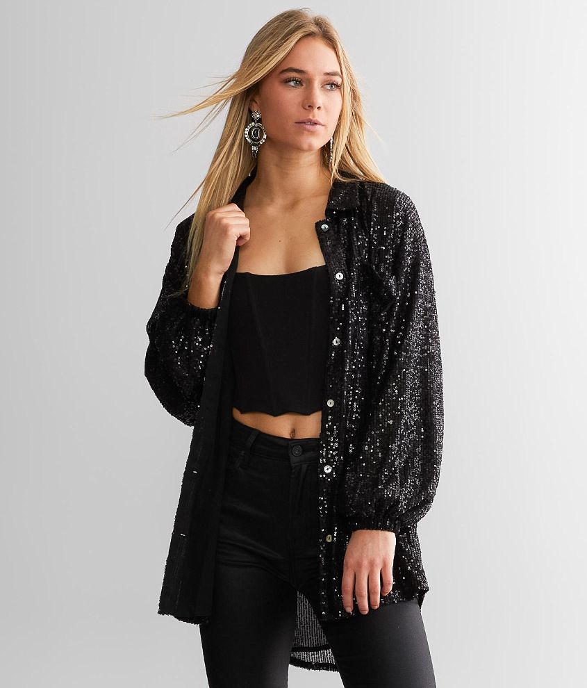 Veveret Sequin Jacket - Women's Coats/Jackets in Black | Buckle