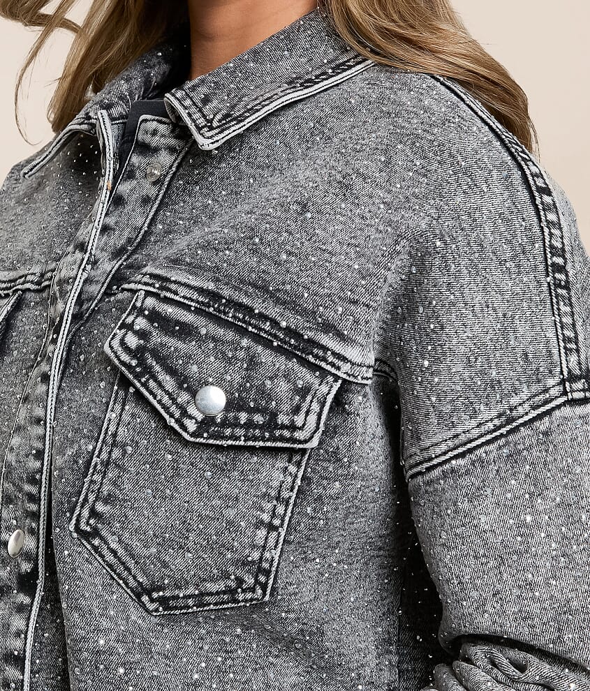 Rhinestone Denim Jacket