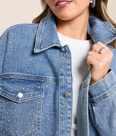 Rhinestone Denim Jacket thumbnail 4