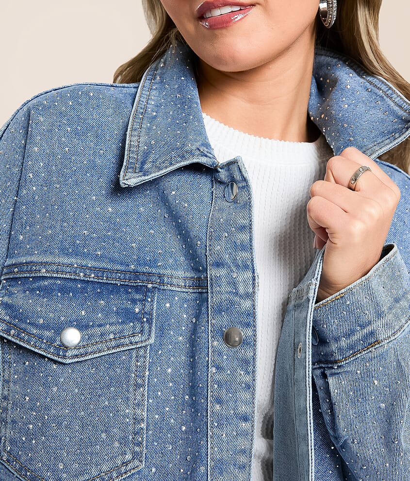 Rhinestone Denim Jacket