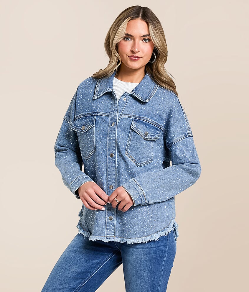 Rhinestone Denim Jacket