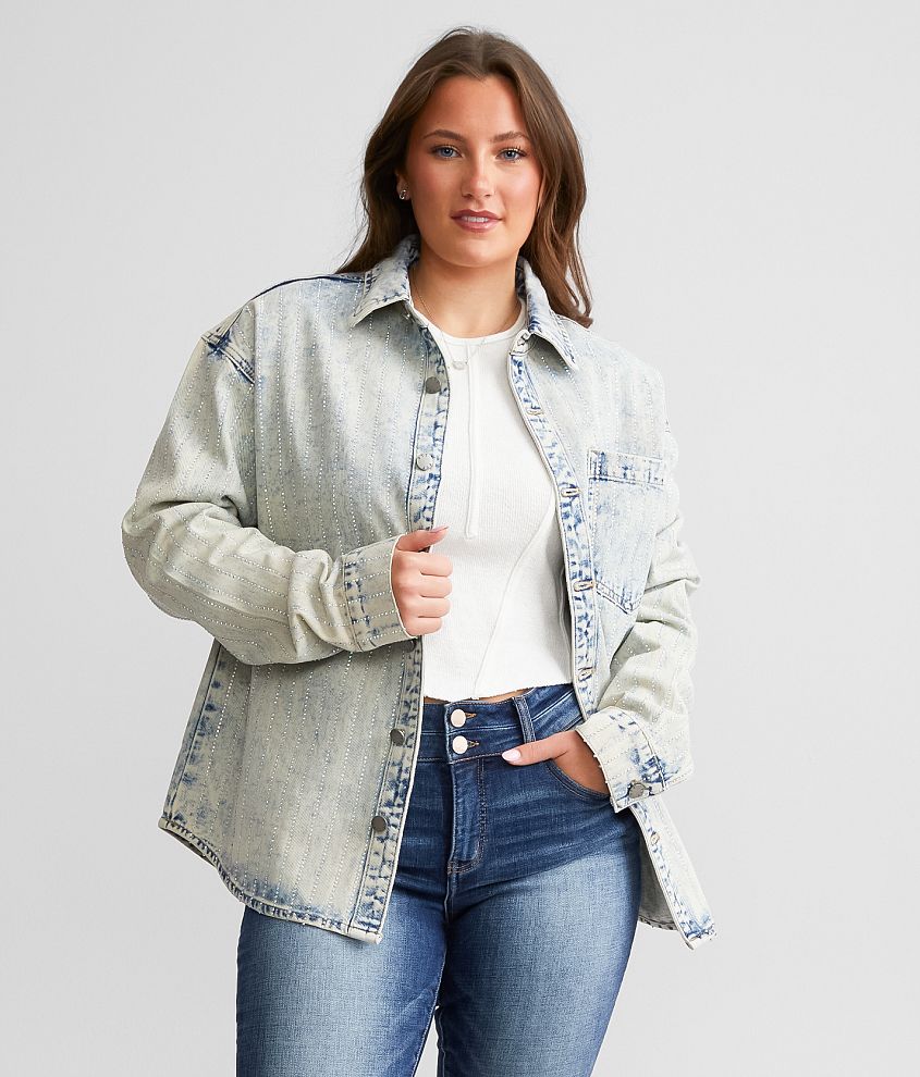 Bling Denim Shacket - thumbnail 10
