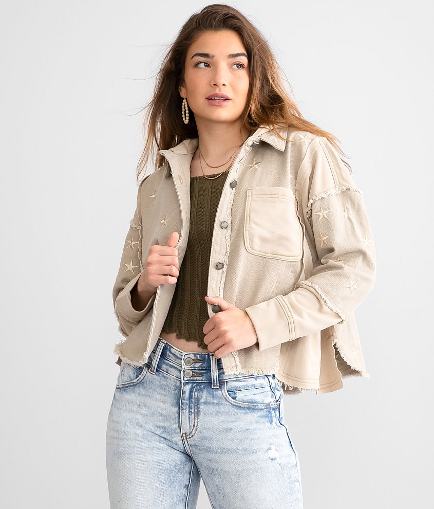 VEST DETAIL JACKET WITH REMOVABLE SLEEVE LADY STARDUST