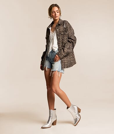 Cheetah Glitz Denim Stretch Jacket thumbnail 6